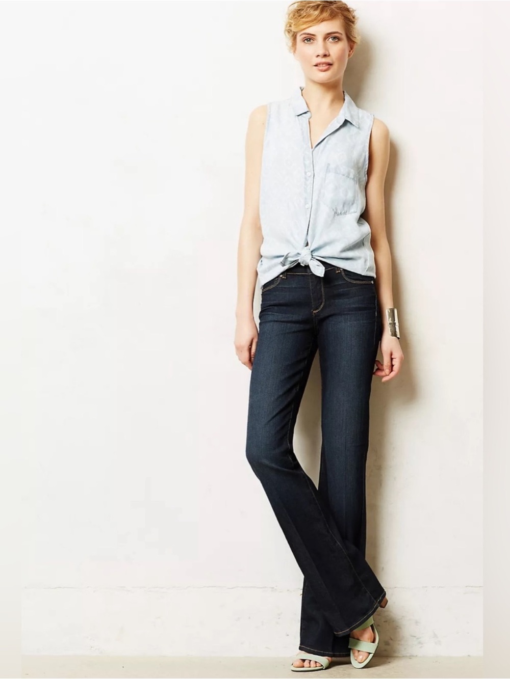 PAIGE Hidden Hills Bootcut Jeans Size 28 Dark Wash